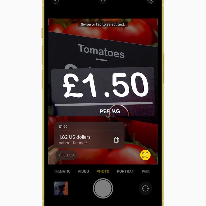 iphone 14 color amarillo apple plus yellow ios 16 live text 230307