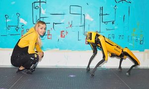 robot spot boston dynamics pintara exposicion arte agnieszka pilat