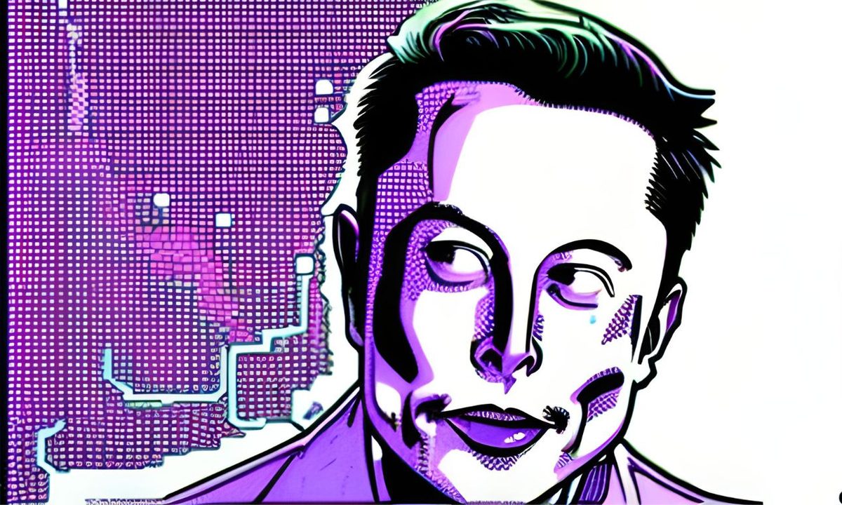 Elon Musk hecho con IA