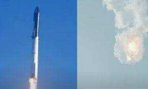 cohete spacex starship explota en el aire
