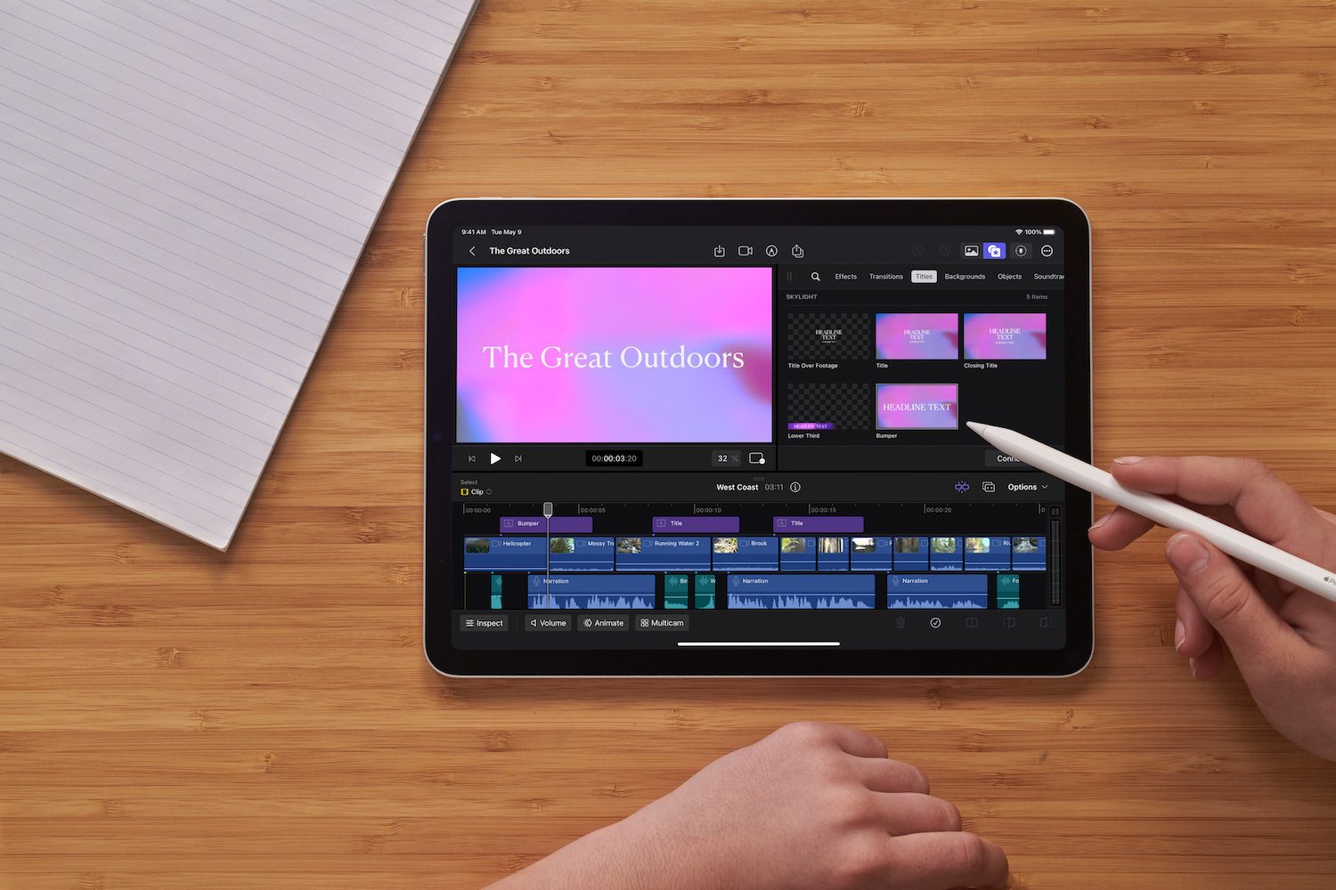 final cut pro y logic para ipad 2