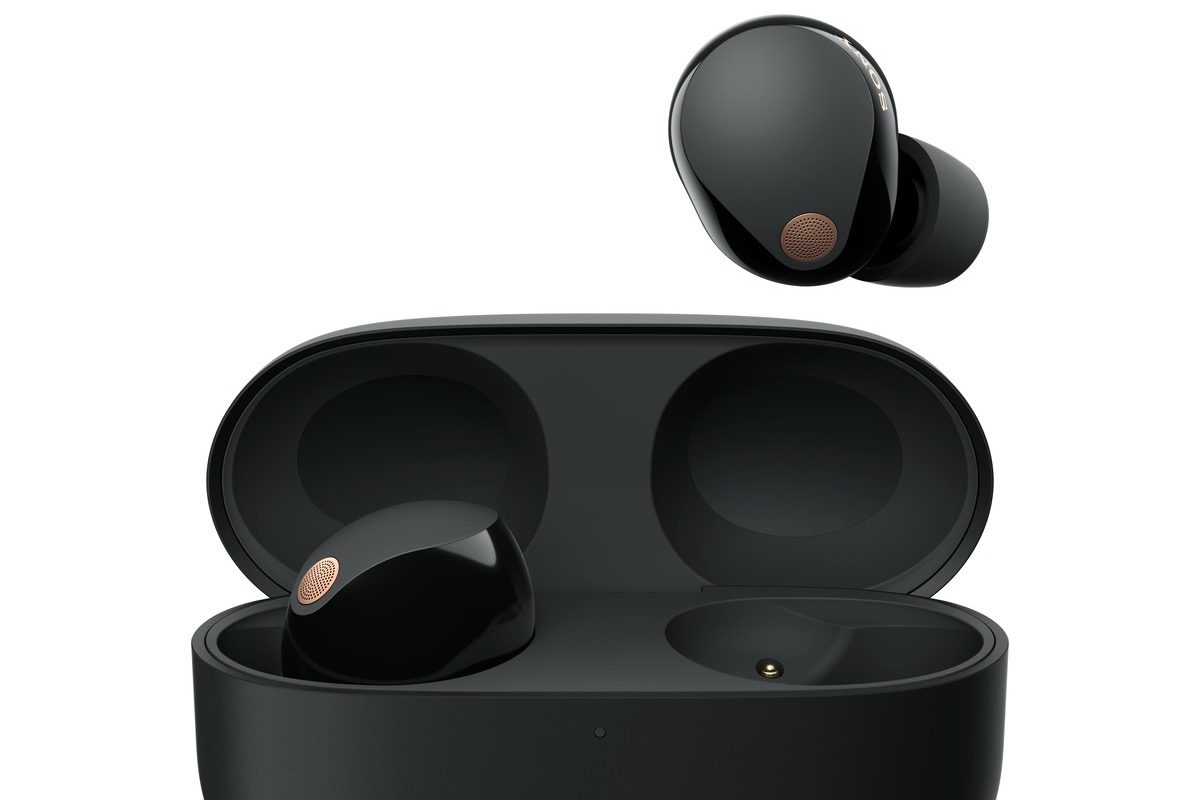 nuevos auriculares sony wf 1000xm5 b case open one side out mid