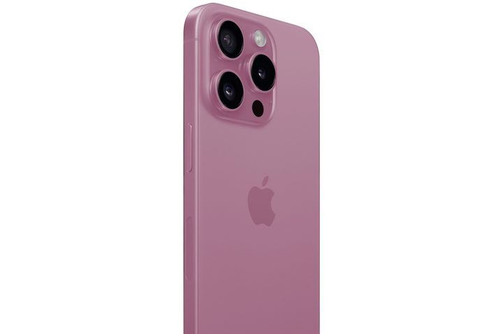 iPhone 15 Pro en dusty rose