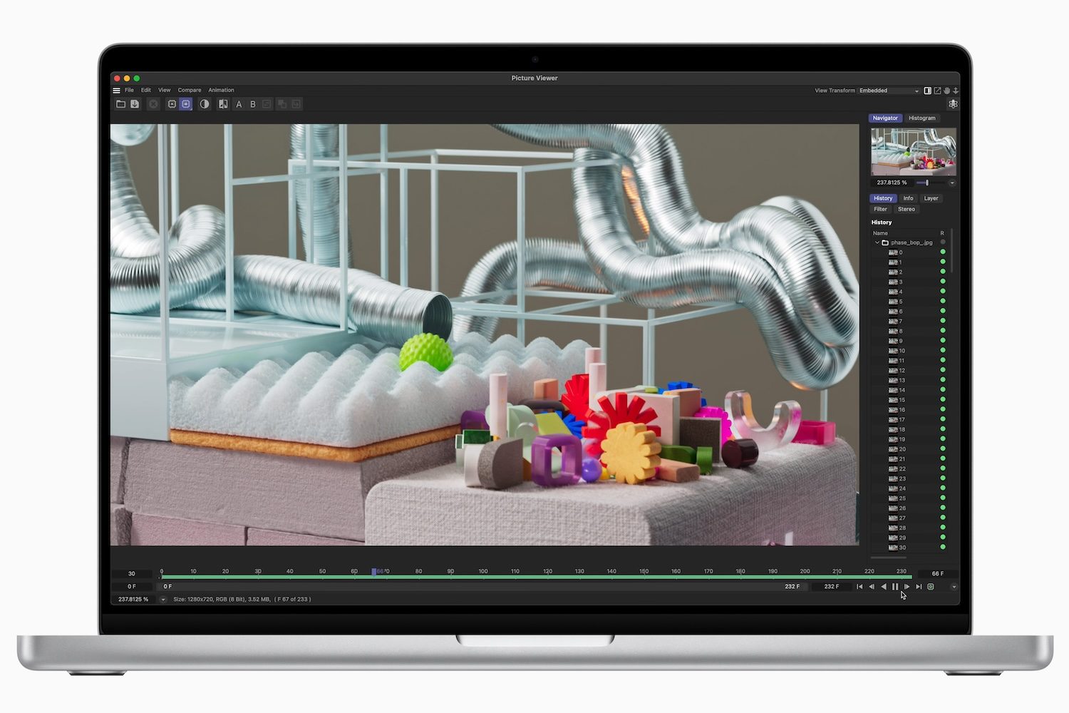 analisis macbook pro 16 m3 apple max cinema 4d 231030