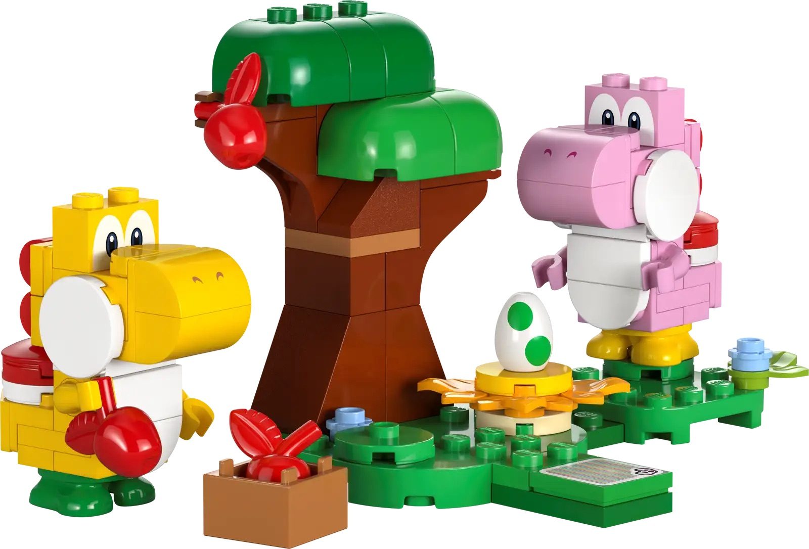 lego actualiza sets super mario bros 2024 71428 yoshis egg cellent forest expansion set