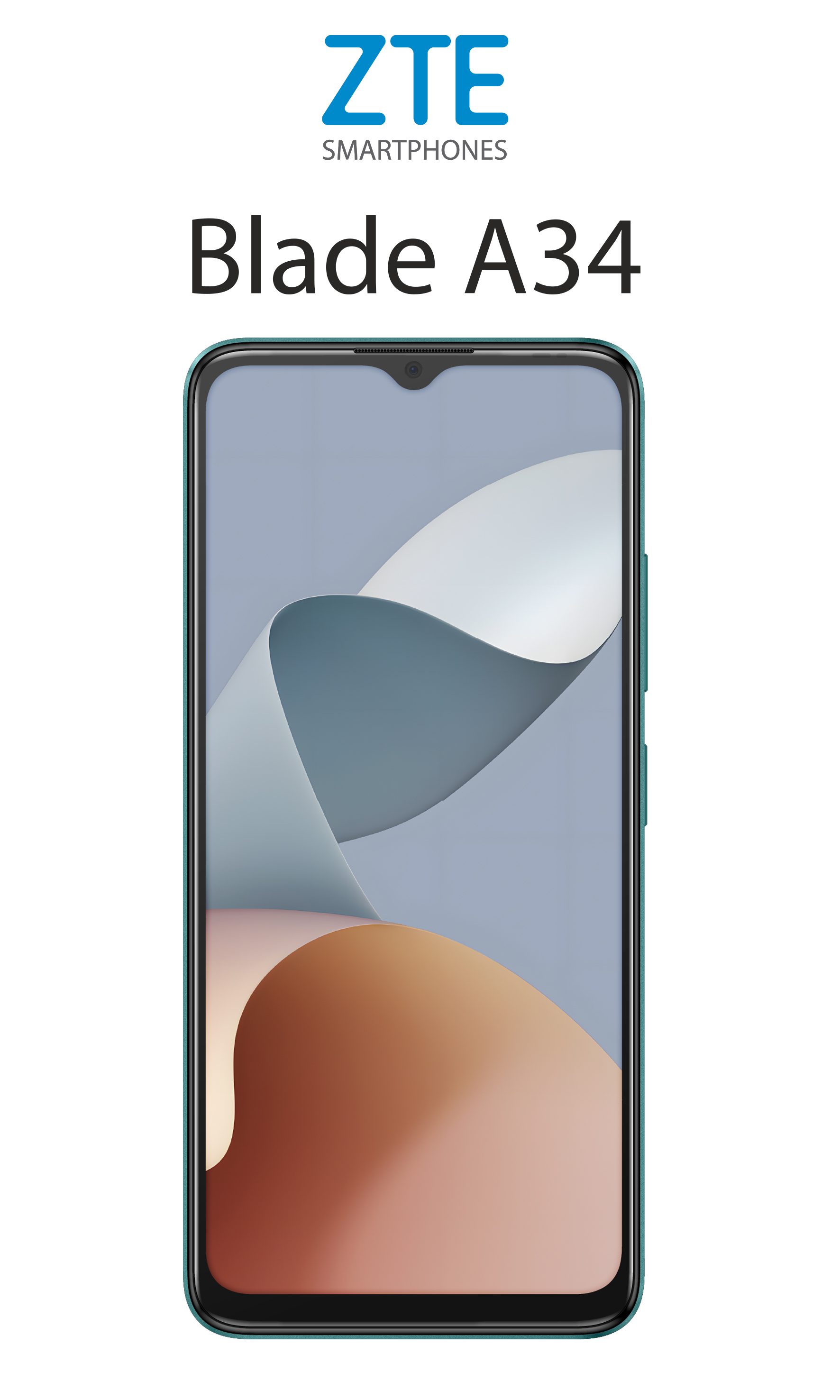 zte blade a54 34 mexico a34 frontal verde