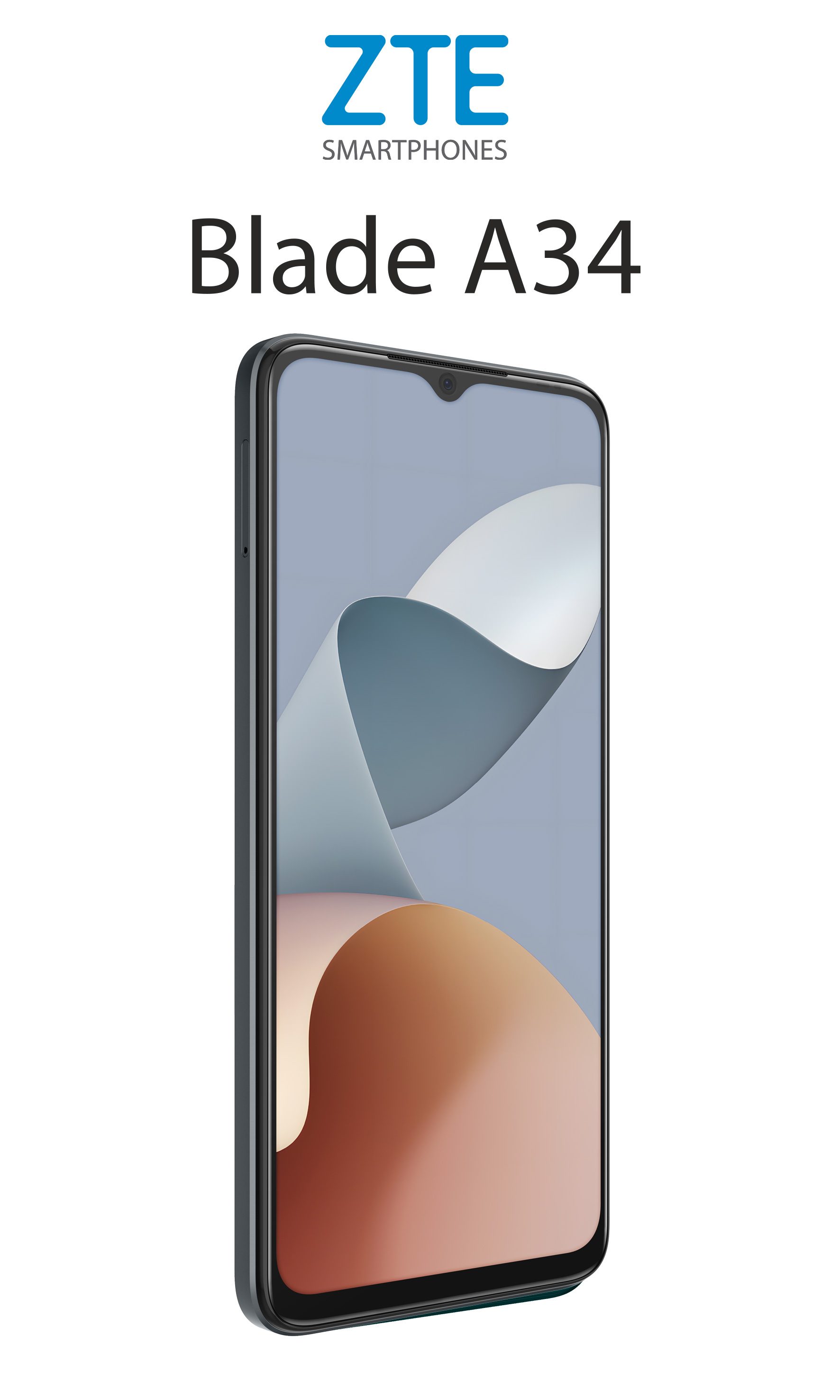 zte blade a54 34 mexico a34 persp f gris