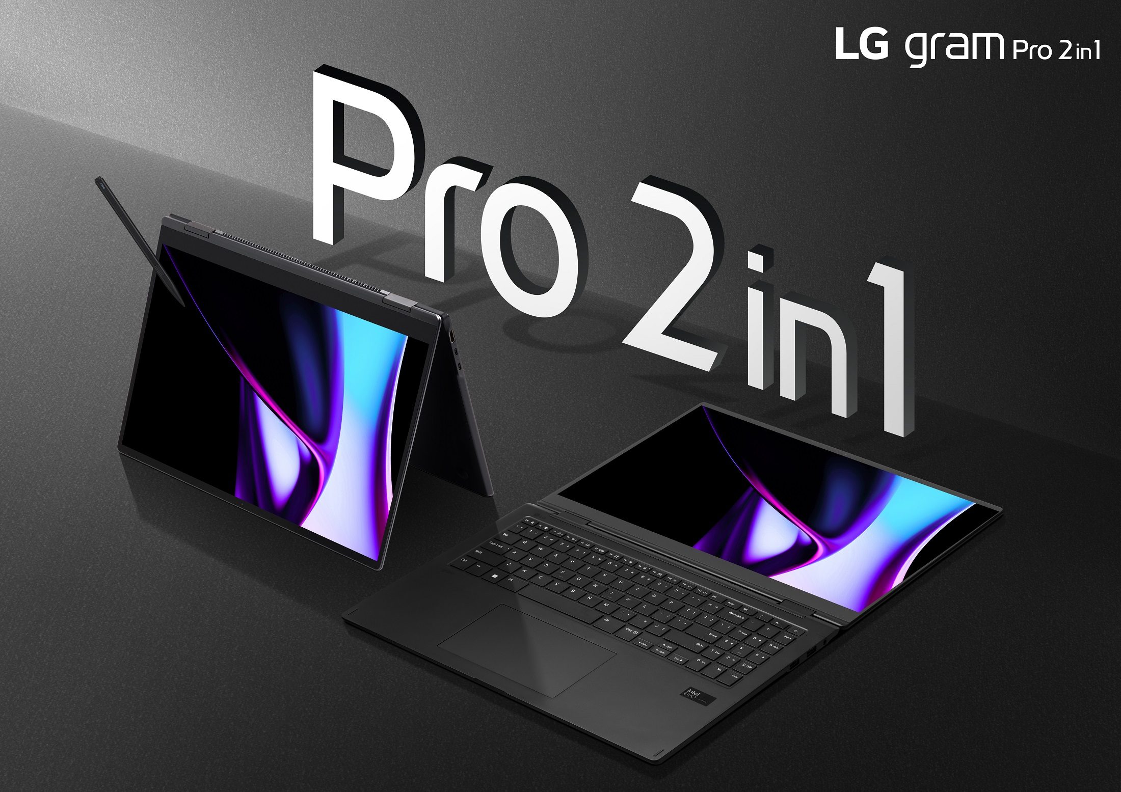 lg gram pro ces 2024 2in1 key visual global
