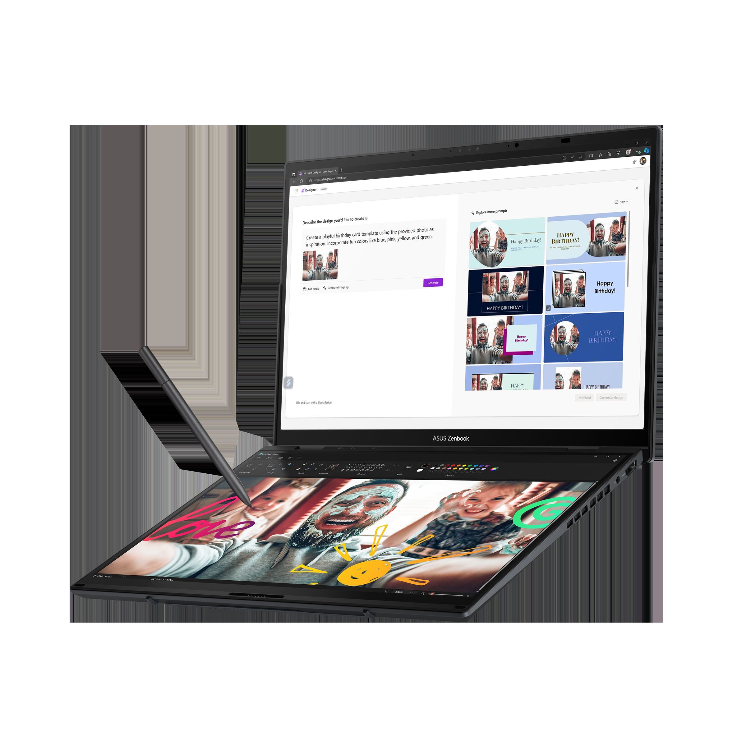 asus zenbook duo 2024 ux8406 product photo 2i inkwell gray 11