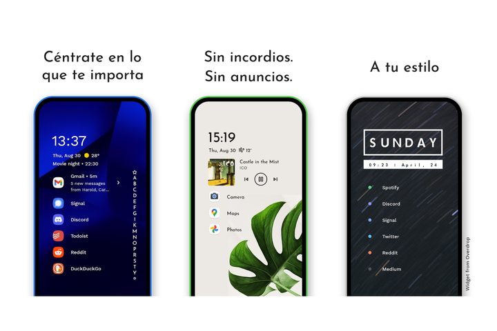 Niagara Launcher para Android.