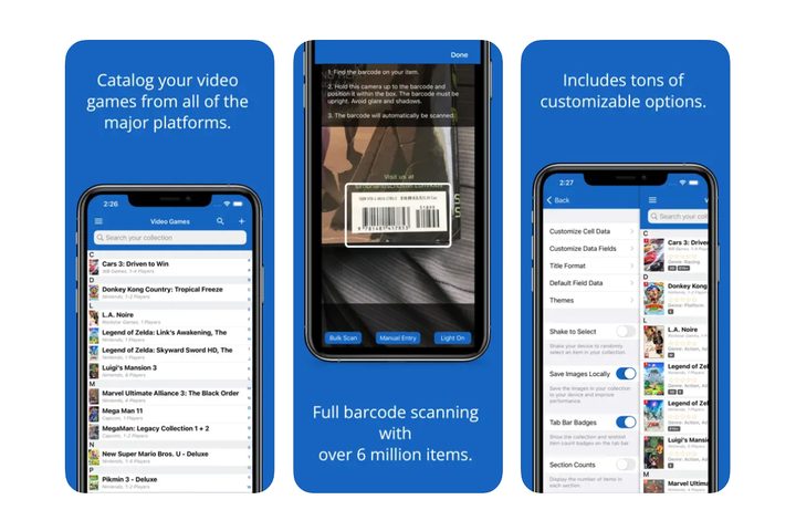 Aplicación móvil i Collect Video Games.