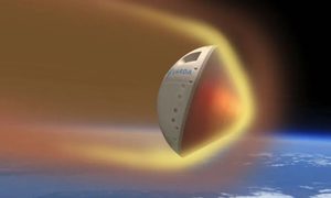 capsula espacial se precipita tierra varda space