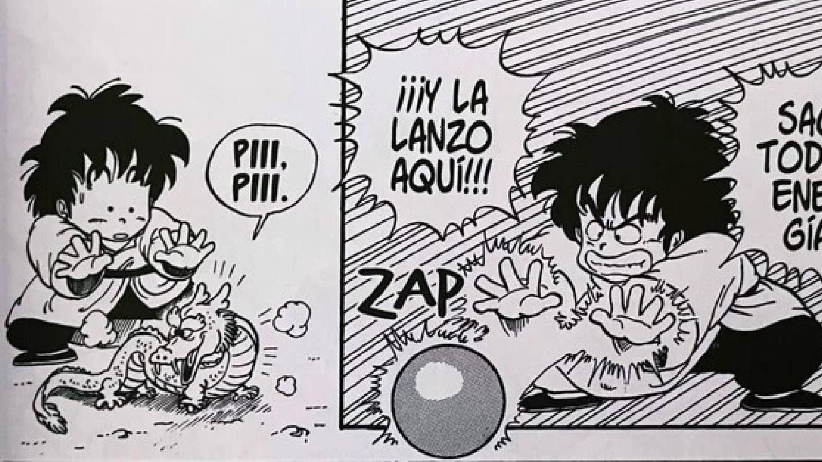 Una imagen del manga Dragon Boy.