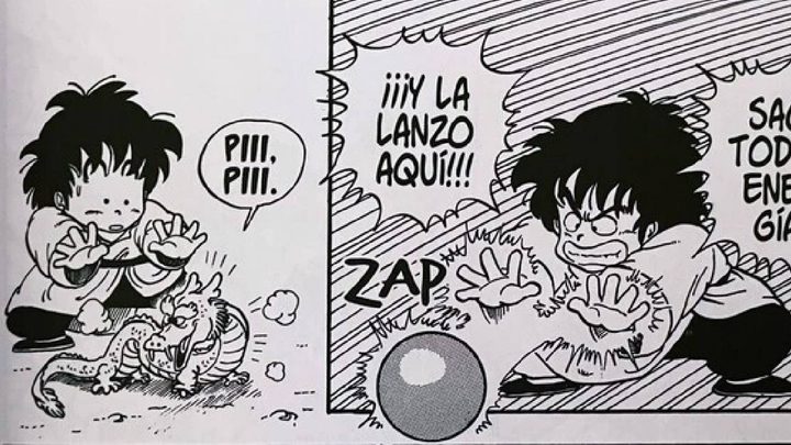 Una imagen del manga Dragon Boy.