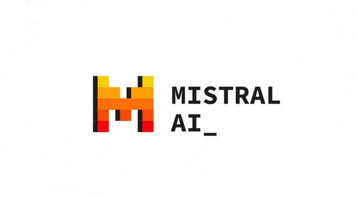 El logotipo de Mistral AI.