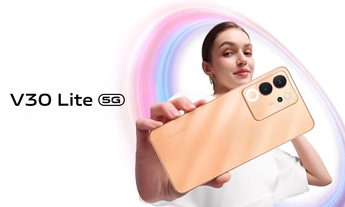 Una imagen promocional del Vivo V30 Lite.