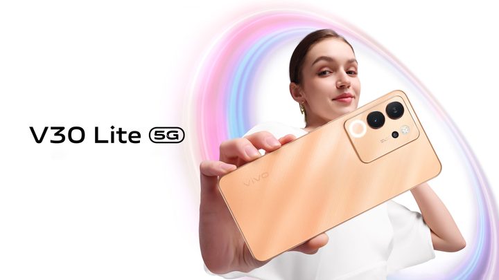 Una imagen promocional del Vivo V30 Lite.