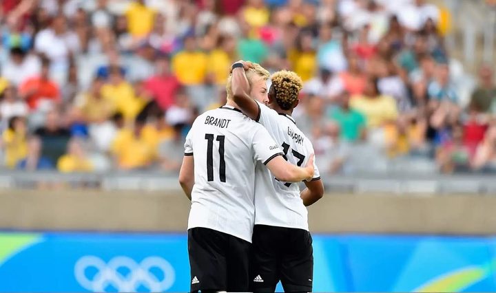 Julian Brandt y Serge Gnabry en Río 2016.