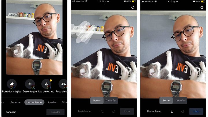 Cómo usar el Borrador mágico de Google Fotos.