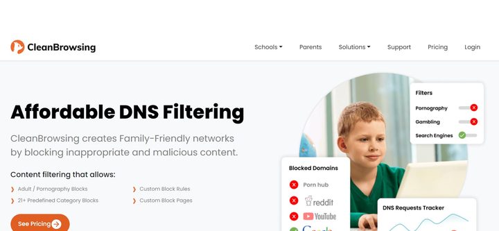 Una imagen del DNS CleanBrowsing.
