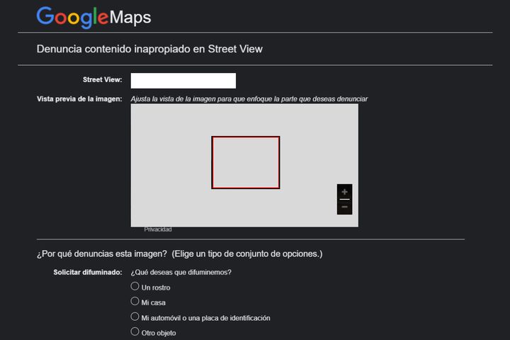 Cómo difuminar tu casa en Google Maps.