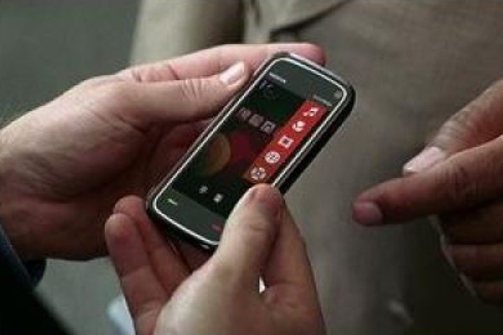 Nokia 5800 XpressMusic en The Dark Knight.