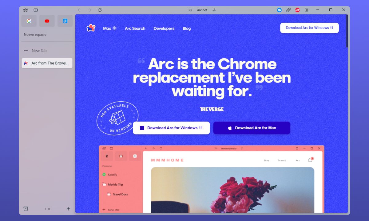 Navegador web Arc - Portada.