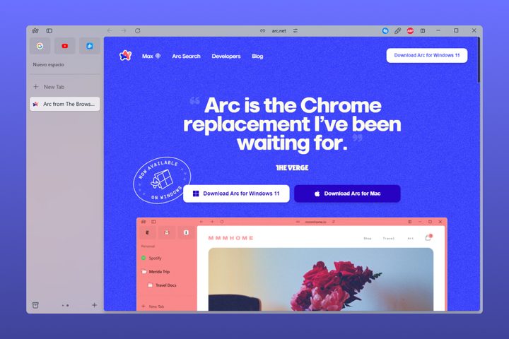 Navegador web Arc - Portada.