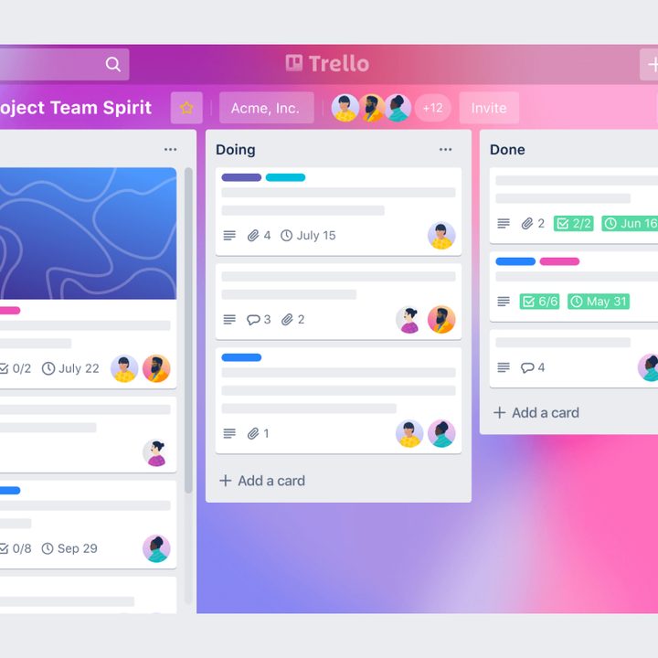 Trello Kanban.
