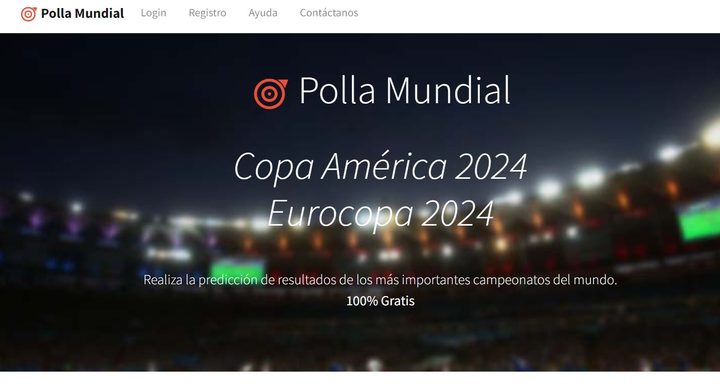 Una imagen de la plataforma Polla Mundial.