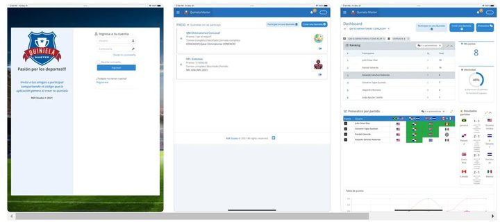 Una imagen de la app Quiniela Master.