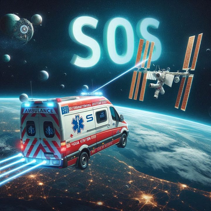 Ambulancia rumbo a la Estación Espacial Internacional