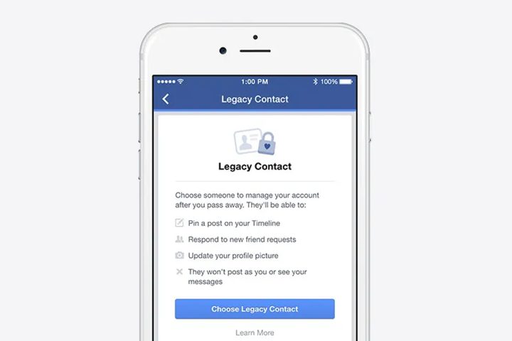Facebook celular Legacy Contact