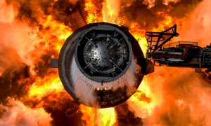 imagenes spacex incendio super heavy