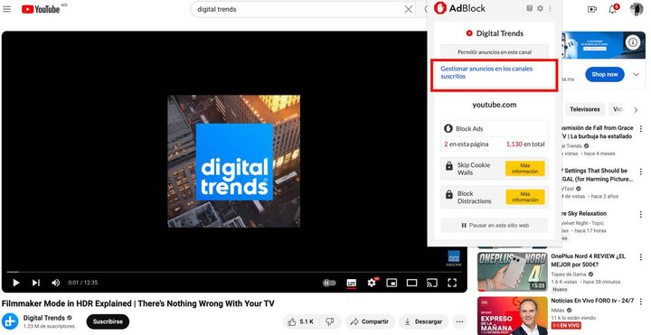 Cómo mantener AdBlock en YouTube y envitar las molestas notificaciones.