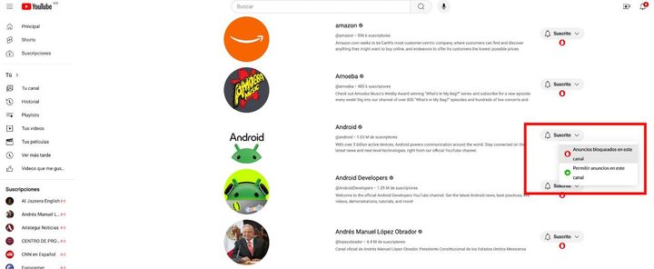 Cómo mantener AdBlock en YouTube y envitar las molestas notificaciones.
