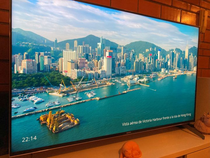 Una imagen de la app Aerial Views para Android TV.