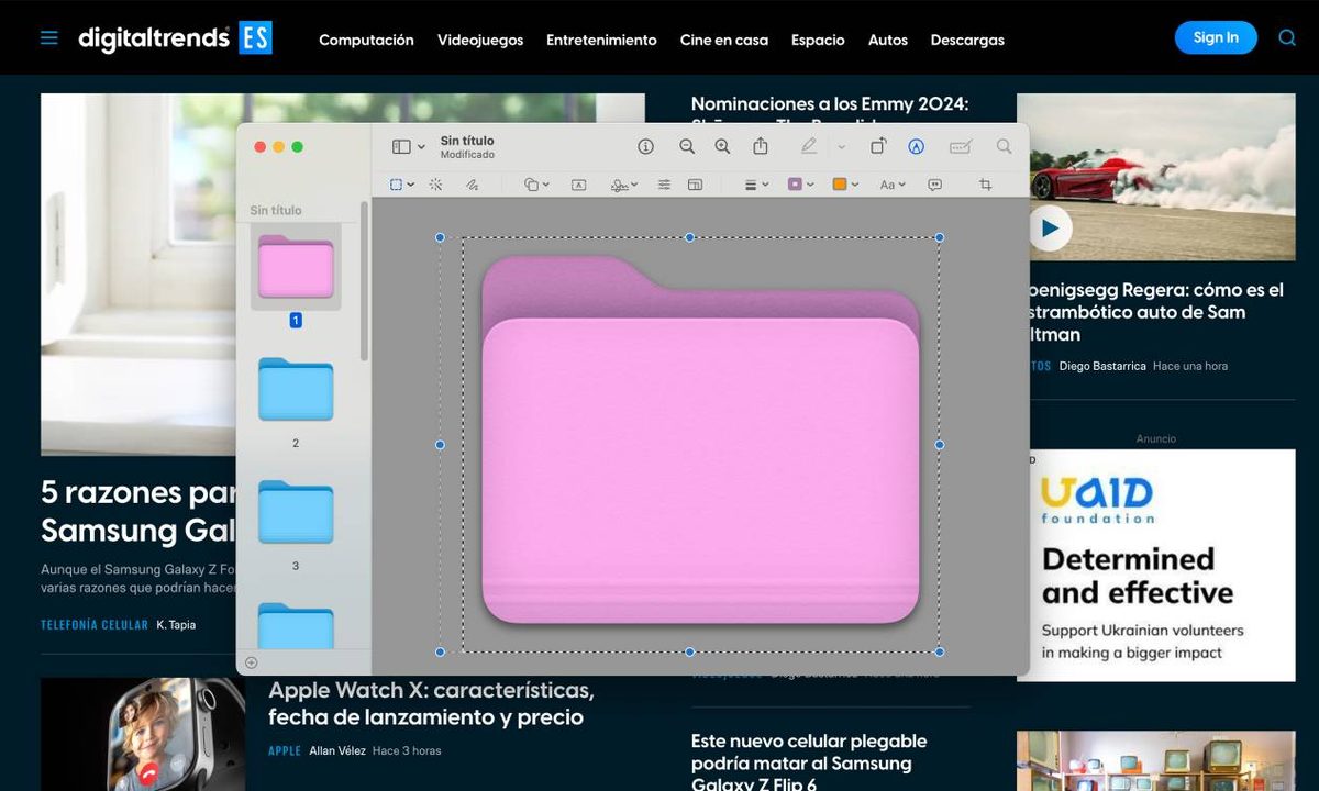 Guía para cambiar el color de las carpetas en Mac OS.
