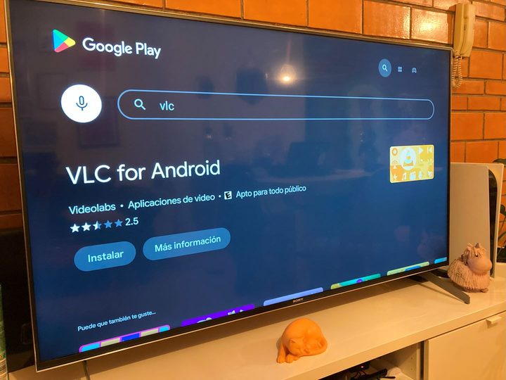 Una imagen del reproductor de video VLC para Android TV.