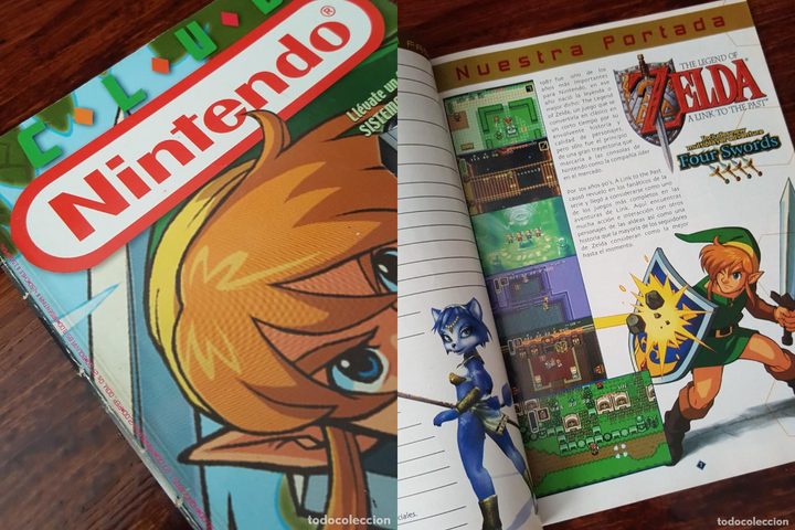 La revista Club Nintendo con el juego The Legend of Zelda: A Link to the Past en la portada.