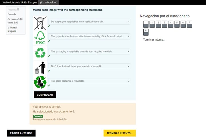 EU Academy English Course B2 Test