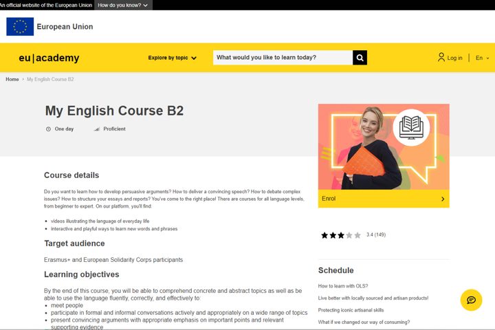 EU Academy English Course B2
