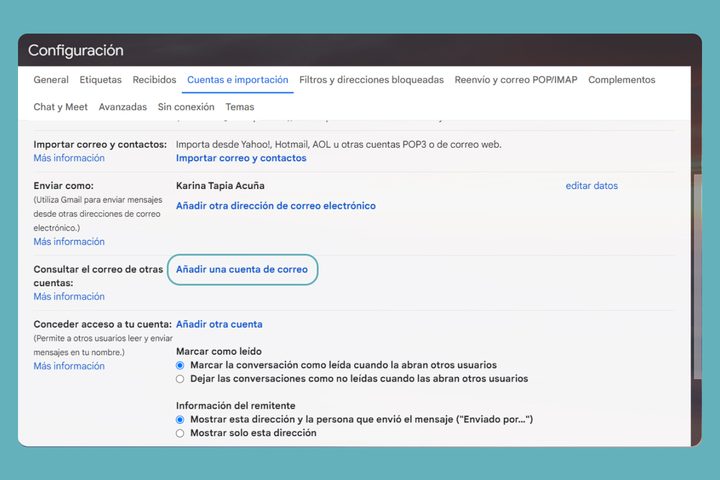 Almacenamiento gmail