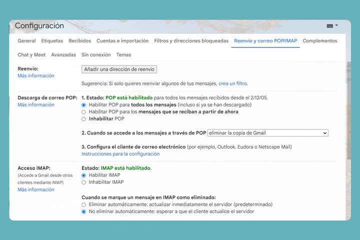 Almacenamiento gmail