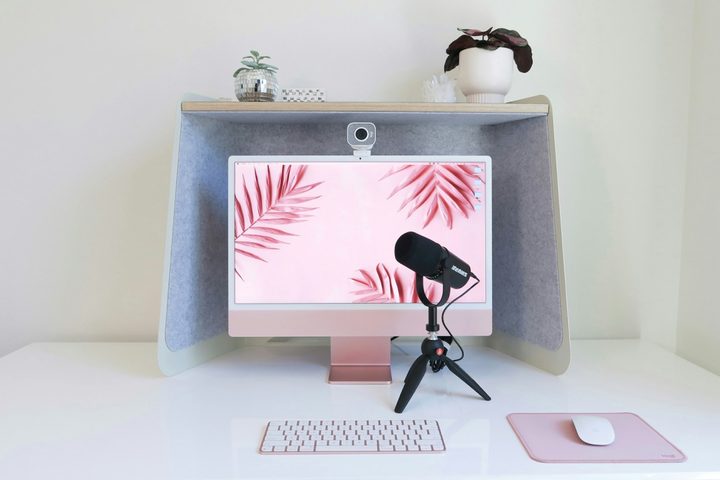 Webcam y micrófono para hacer streaming de video