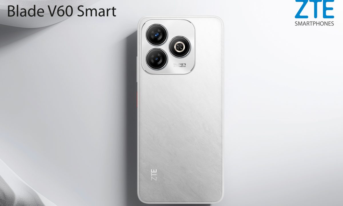 zte blade v60 smart blanco back en fondo