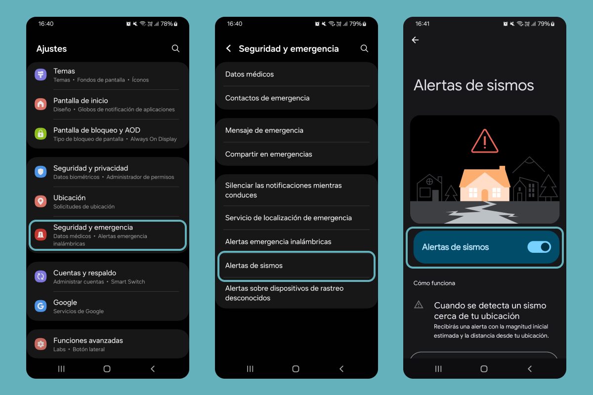 Alerta sismica Google celular Android