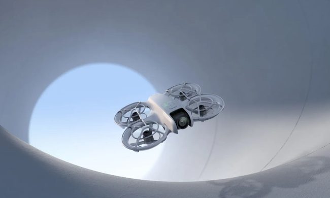 dji neo dron palma de la mano