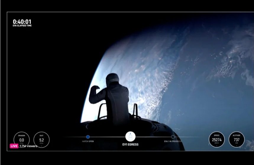 mision polaris dawn primera caminata espacial privada misi  n