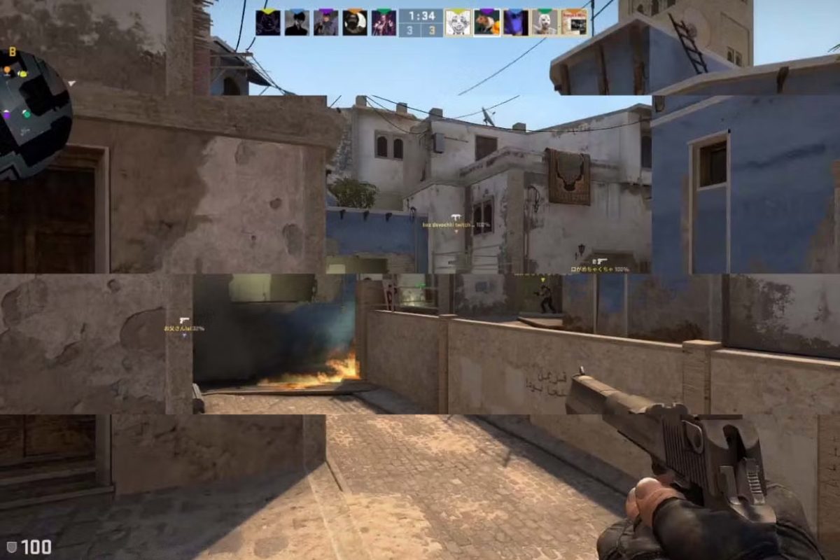 Screen tearing Counter- Strike